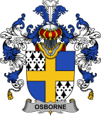 Irish Family Coat of Arms (v.25b) Osborne