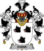 Irish Family Coat of Arms (v.25b) Evans