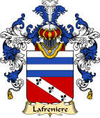 French Family Coat of Arms (v.25) Freniere or Lafreniere