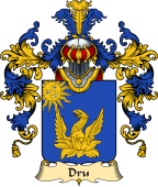 French Family Coat of Arms (v.25) Dru