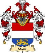 Italian Family Coat of Arms (v.25a) Manzi