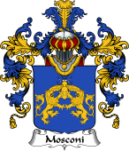 Italian Family Coat of Arms (v.25b) Mosconi