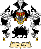 French Family Coat of Arms (v.25) Larchier
