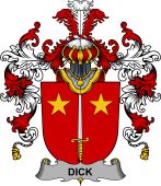 Irish Family Coat of Arms (v.25b) Dick