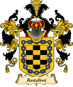 Italian Family Coat of Arms (v.25a) Antolini