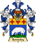 French Family Coat of Arms (v.25) Bonnefoy