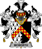 Irish Family Coat of Arms (v.25b) McWorth or MacWorth