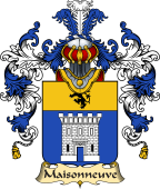 French Family Coat of Arms (v.25) Maisonneuve
