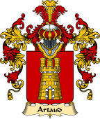 French Family Coat of Arms (v.25) Artaud