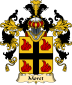 French Family Coat of Arms (v.25) Moret