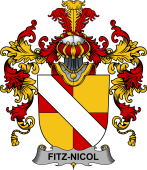Irish Family Coat of Arms (v.25b) Fitz-Nicol