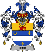 Irish Family Coat of Arms (v.25b) Tirry