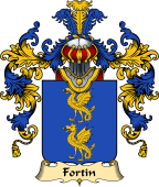 French Family Coat of Arms (v.25) Fortin I