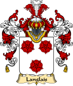French Family Coat of Arms (v.25) Langlais
