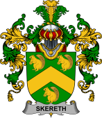 Irish Family Coat of Arms (v.25b) Skereth or Skerret
