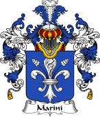 Italian Family Coat of Arms (v.25b) Marini
