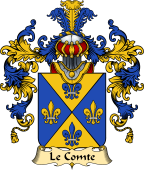 French Family Coat of Arms (v.25) Comte (le) II