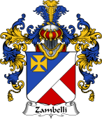 Italian Family Coat of Arms (v.25b) Zambelli