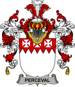 Irish Family Coat of Arms (v.25b) Perceval
