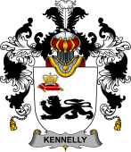 Irish Family Coat of Arms (v.25b) Kennelly or O'Kineally