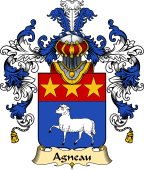 French Family Coat of Arms (v.25) Agneau