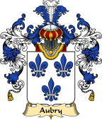 French Family Coat of Arms (v.25) Aubry