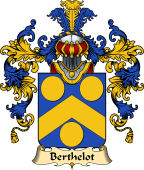 French Family Coat of Arms (v.25) Berthelot