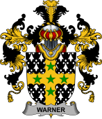 Irish Family Coat of Arms (v.25b) Warner