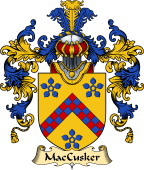 Irish Family Coat of Arms (v.25a) MacCusker or Cosker