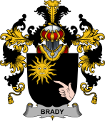 Irish Family Coat of Arms (v.25b) Brady or McBrady