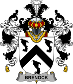 Irish Family Coat of Arms (v.25b) Brenock