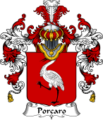 Italian Family Coat of Arms (v.25b) Porcaro