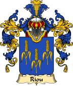 French Family Coat of Arms (v.25) Riou