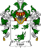 Italian Family Coat of Arms (v.25b) Lippi