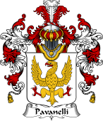 Italian Family Coat of Arms (v.25b) Pavanelli