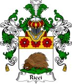 Italian Family Coat of Arms (v.25b) Ricci I