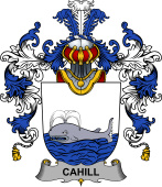Irish Family Coat of Arms (v.25b) Cahill or O'Cahill