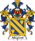 Italian Family Coat of Arms (v.25b) Allegretti
