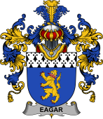 Irish Family Coat of Arms (v.25b) Eagar