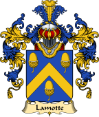 French Family Coat of Arms (v.25) Lamotte