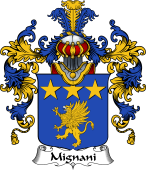Italian Family Coat of Arms (v.25b) Mignani