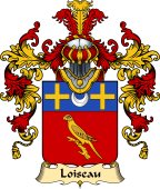 French Family Coat of Arms (v.25) Loyseau or Loiseau