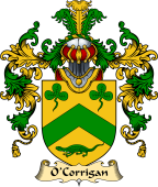 Irish Family Coat of Arms (v.25a) O'Corrigan or Carrigan