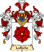 French Family Coat of Arms (v.25) Flèche ( de la)