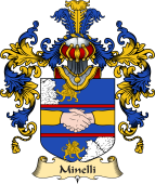 Italian Family Coat of Arms (v.25a) Minelli