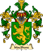 Irish Family Coat of Arms (v.25a) MacShane