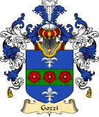 Italian Family Coat of Arms (v.25a) Gozzi