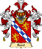 French Family Coat of Arms (v.25) Borel