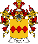 Italian Family Coat of Arms (v.25b) Costello
