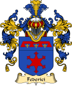 Italian Family Coat of Arms (v.25a) Federici